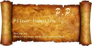 Pilner Pompilla névjegykártya